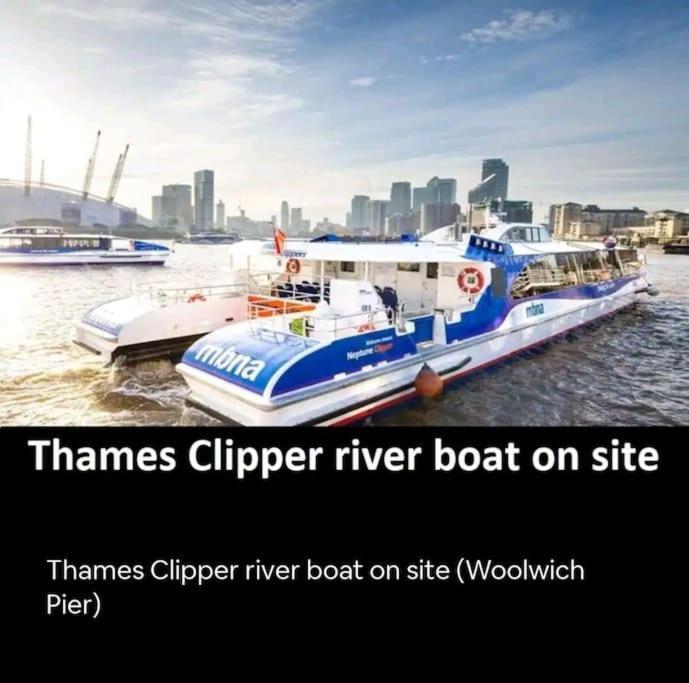 Snuggle Inn - Riverside Apartments - Views Over Looking London River Thames, Close To O2 Arena, London Excel, London City Airport, Thames Clipper- River Boat Service, Woolwich Ferry, Onsite Parking, Twin Room Option Available Londres Exterior foto